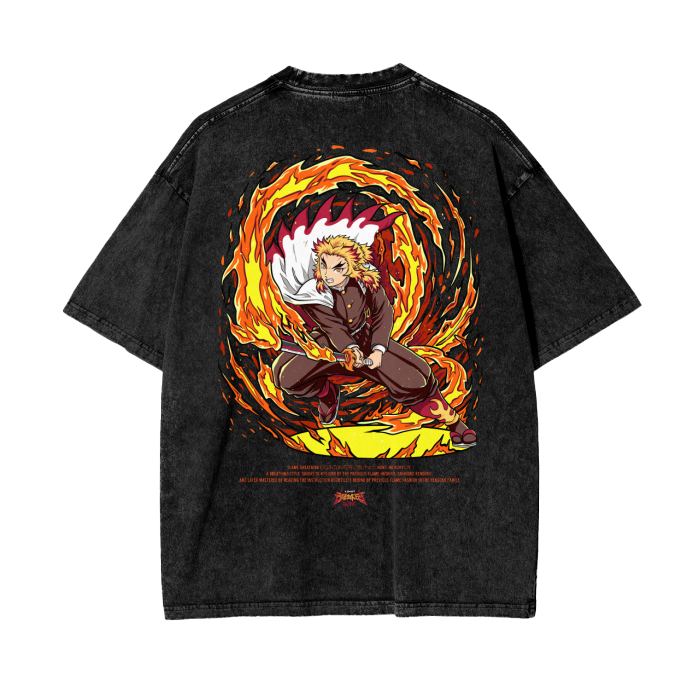 Anime,Manga,T-shirt,Demon slayer,Rengoku 